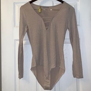 Beige Bodysuit
